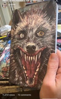 Wolf book!    Artist journal 