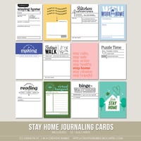 Image 1 of Stay Home Journaling Cards (Digital)