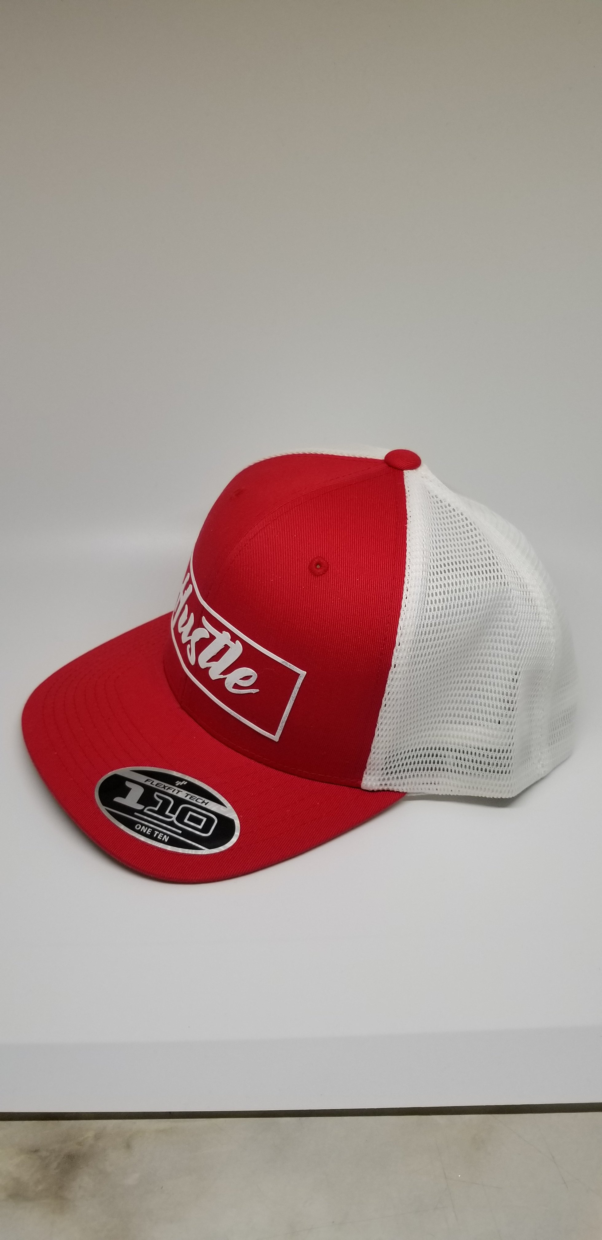 Red and White 2 Tone HUSTLE Cap | Get-Ill
