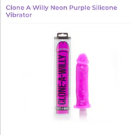 Image 1 of Clone a Willy Neon Purple