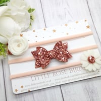 Image 1 of SET OF 3 Rose Gold Headbands or Clips 