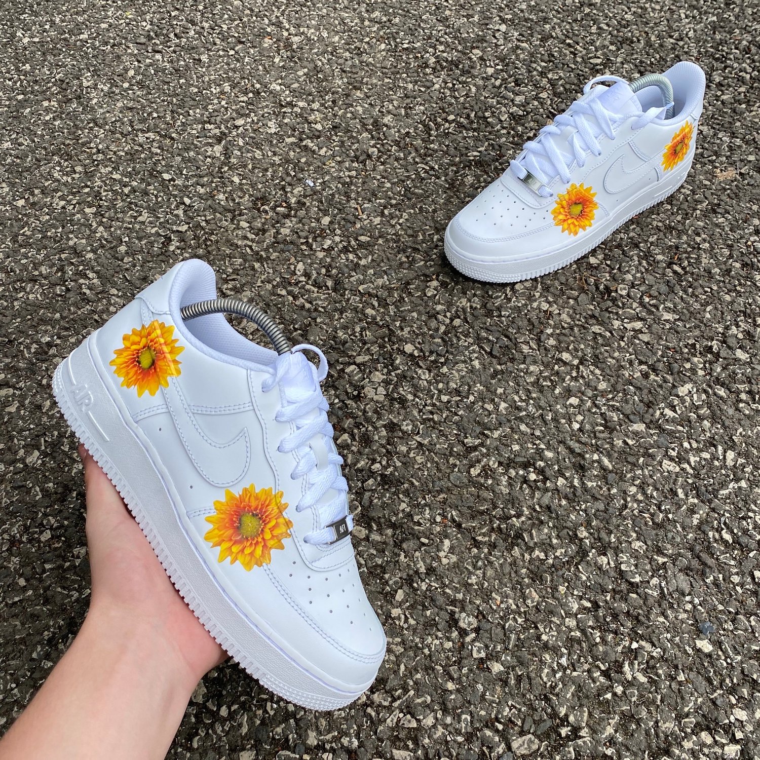 Image of Nike AF1 White - Sunflower