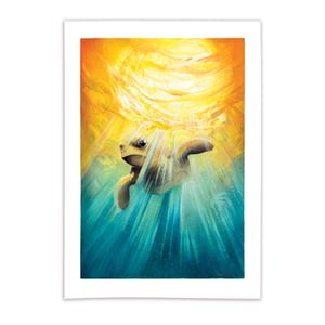 Underwater Sunset - A4 Giclée print