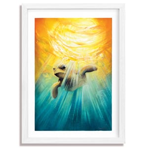 Underwater Sunset - A4 Giclée print