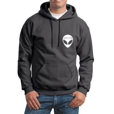 Image of CHARCOAL + WHITE HOODIE