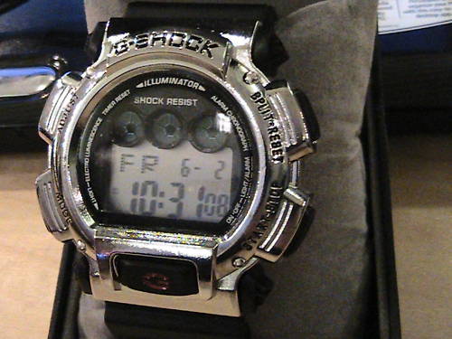 g shock silver pink