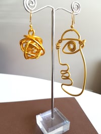 Image 2 of face earrings #1