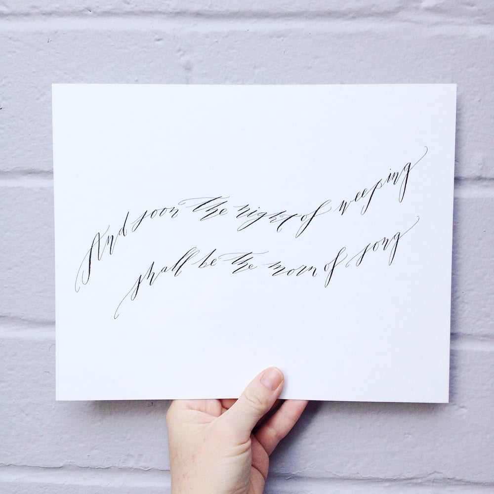 Image of Morn of Song Original Calligraphy Piece