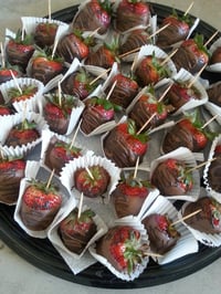 Image 2 of Choc dip strawberries.   NO delivery on Mothers day weekend.