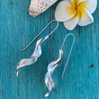 Image 1 of Swirl Silver Earrings