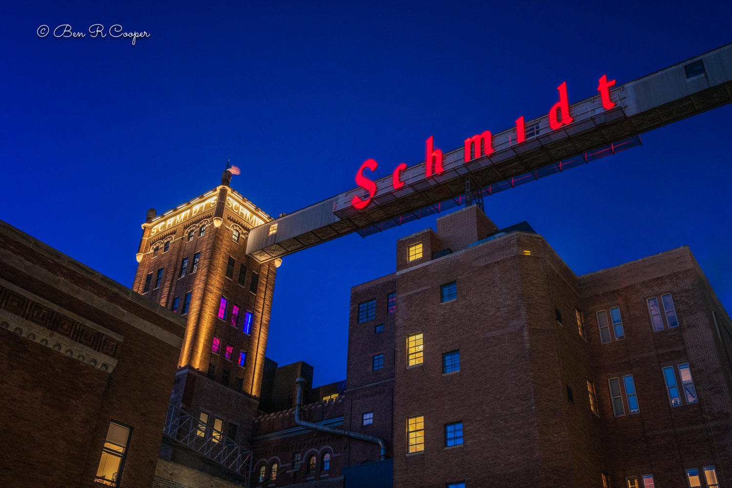 Schmidt Brewery at Night