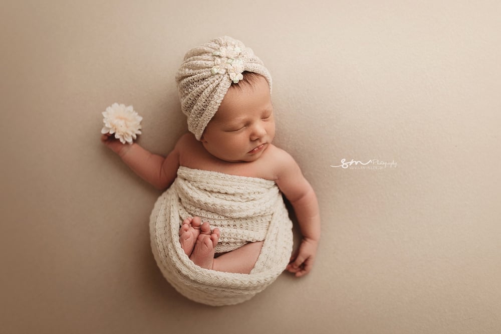 Image of Cream Beauty Newborn Turban