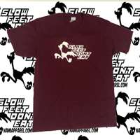 SLOW FEET DONT EAT T (MAROON)