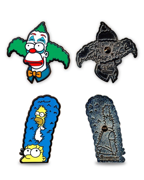 Image of Combo Pack / Happy Face & D’oH Sorry Marge / Lapel Pins