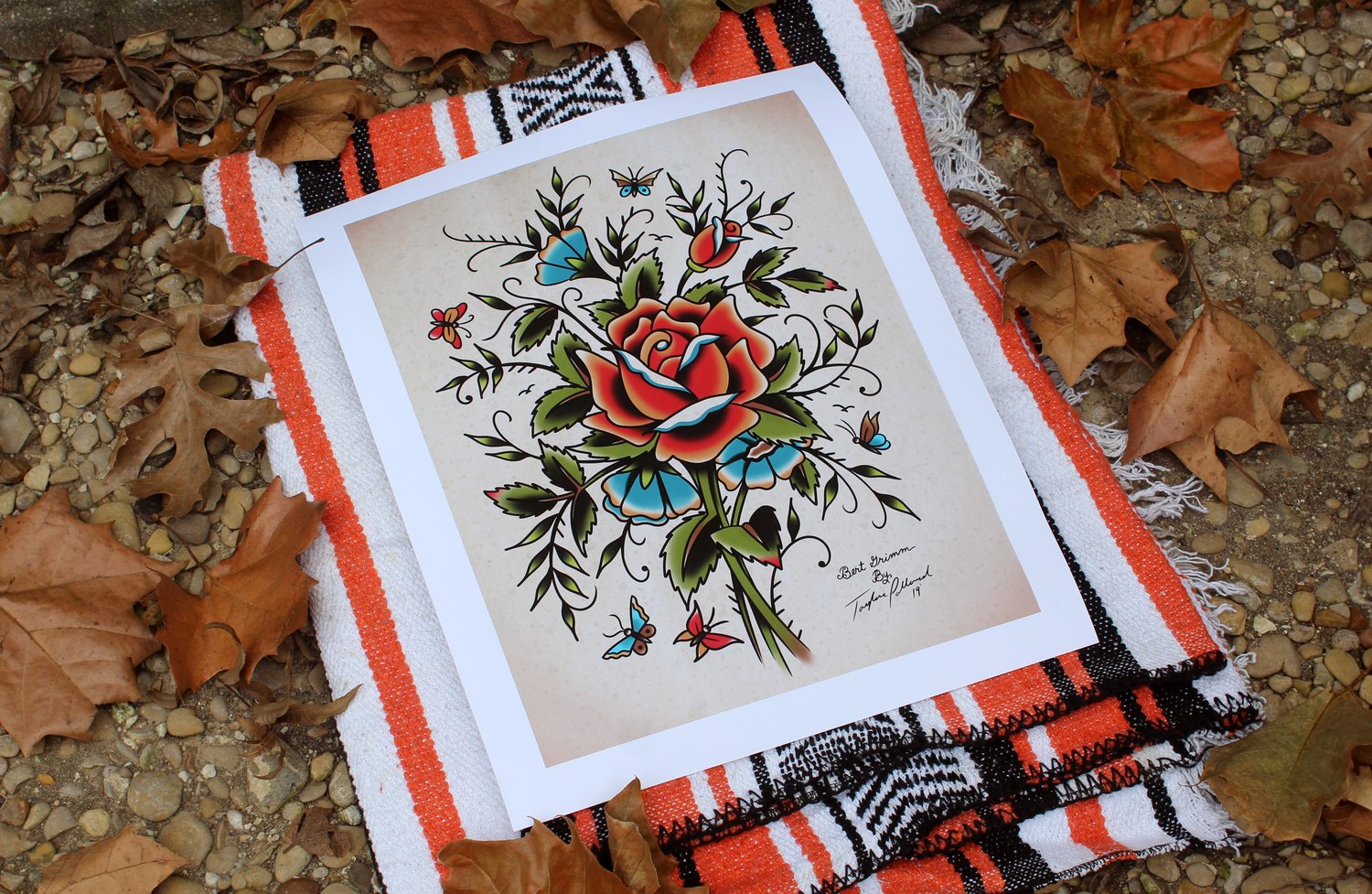 Image of Grimm Rose Print