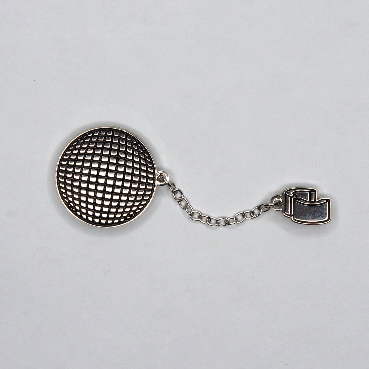 Disco Ball and Chain Enamel Pin