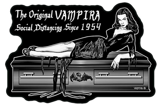 Image of VAMPIRA® Vinyl Sticker "Social Distancing Since 1954"