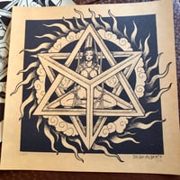 Merkaba- screen print (GOLD) 