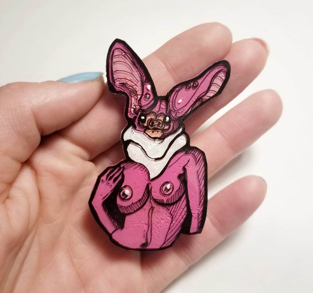 Image of Pink Bat Pin