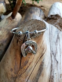 Image 1 of Silver Horse Bracelet 