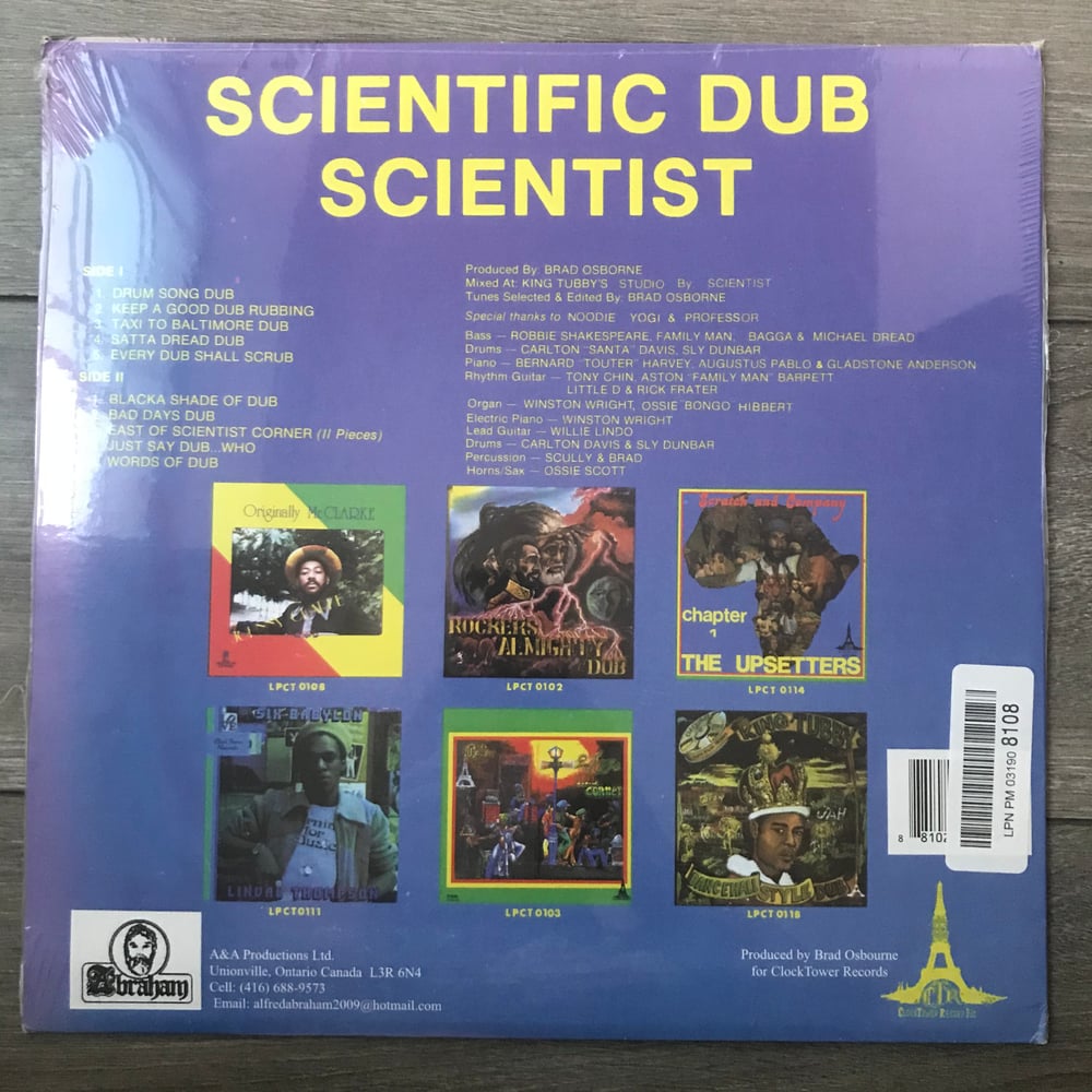 Image of Scientist - Scientific Dub Vinyl LP