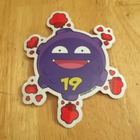 Image 3 of “Koffin’ Covid”- Die-Cut Clear Sticker