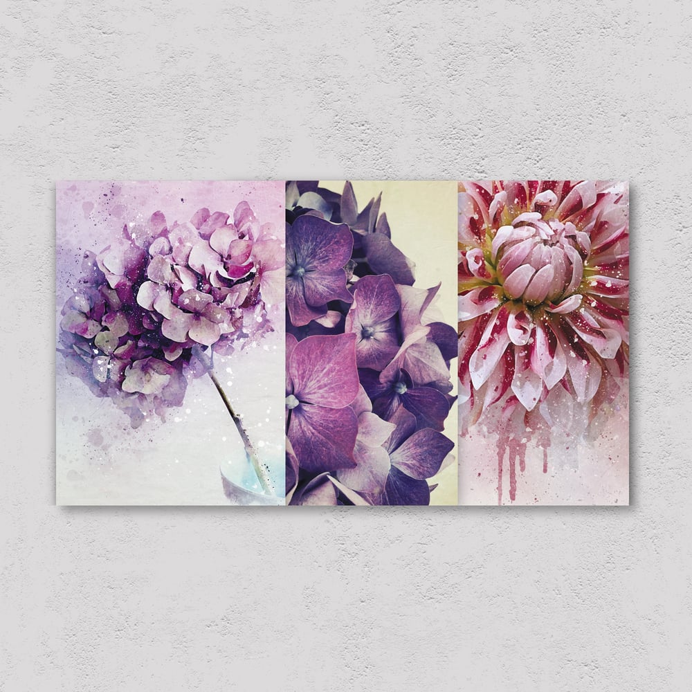 Image of Pack of 3 Flower Cards
