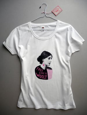 Image of FREE LIKE A WOOLF t-shirt (PLEASE ORDER at MY PRINT-ON-DEMAND CATEGORY)