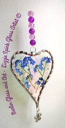 Image 2 of Forget-me-not heart with beads