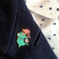 Image 3 of Frog Thief Enamel Pin