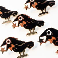 Image 2 of The Raven's Star Enamel Pin