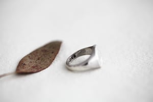 Image of Silver 'see you out there' large signet ring