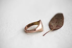 Image of *SAMPLE SALE - was £985* 9ct rose gold 'don't give up the ship' large signet ring