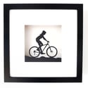 Framed Female Mountain Biker Picture