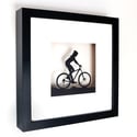 Framed Female Mountain Biker Picture