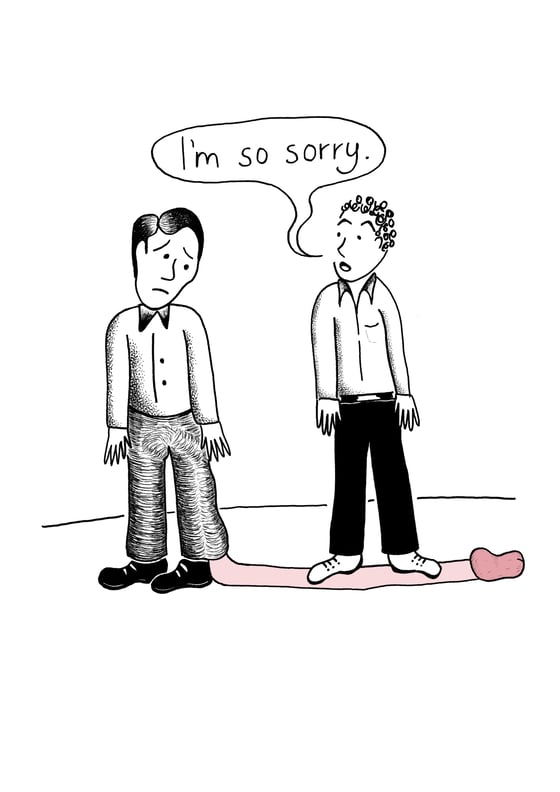 Image of I'M SO SORRY - SIGNED A4 PRINT