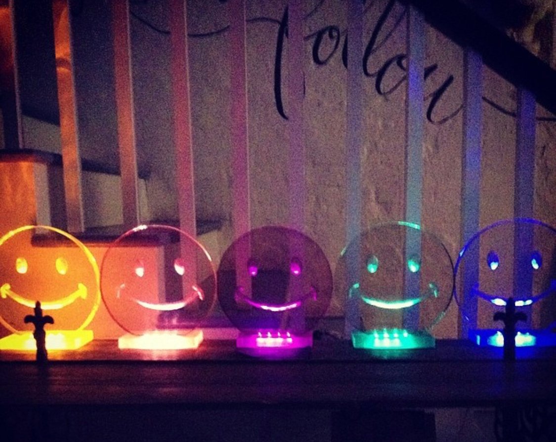 Image of Smiley Face Lamps (5 colors!)