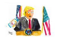 Donald Trump Toilet Duck Print 