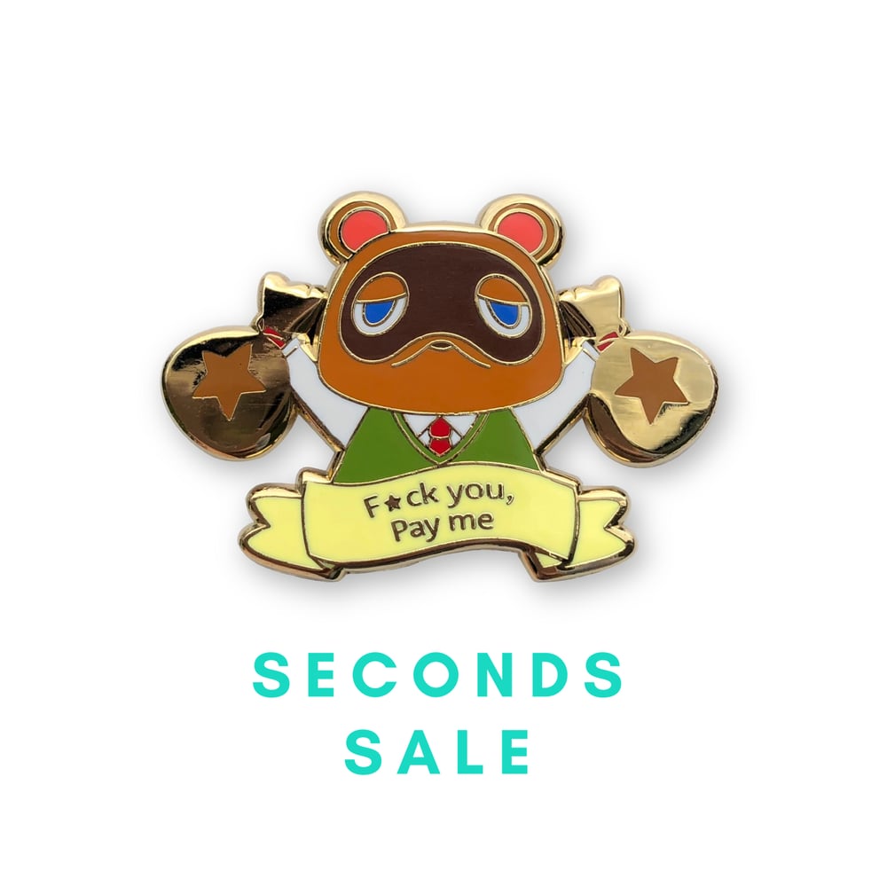 Image of *Seconds sale* Pay me enamel pin