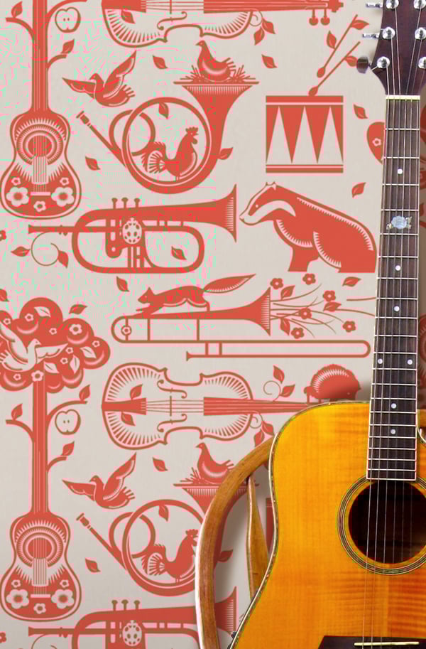 Image of Pet Sounds Wallpaper - Harvest Orange