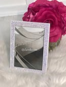 Image of Swarovski Bling Custom Picture Frame 5 x 7 made with SWAROVSKI® Xirius Rose-Cut Crystals.