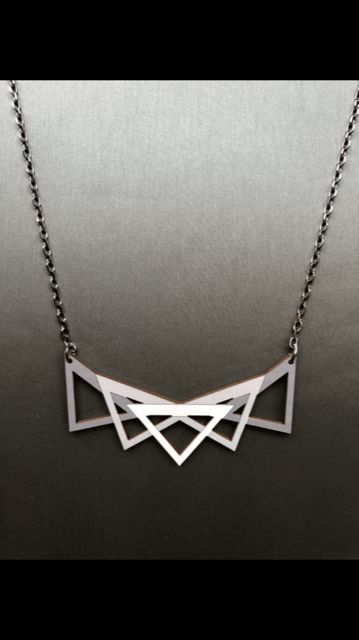 Image of Silver Geo Necklace