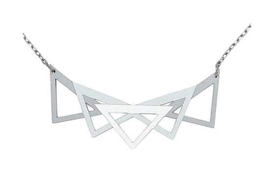 Image of Silver Geo Necklace