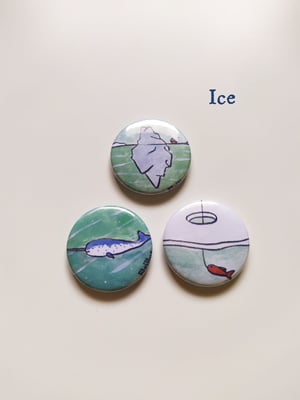 Image of 3 Pins, love, ice, arctic