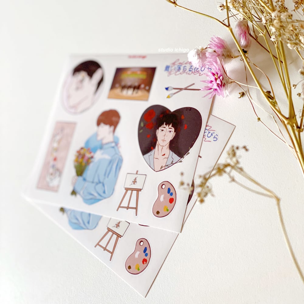 Image of SEVENTEEN Fallin’ Flower Sticker Sheet