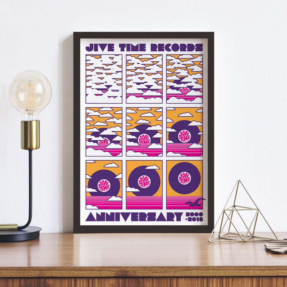 Image of Jive Time Records 18th Anniversary Poster