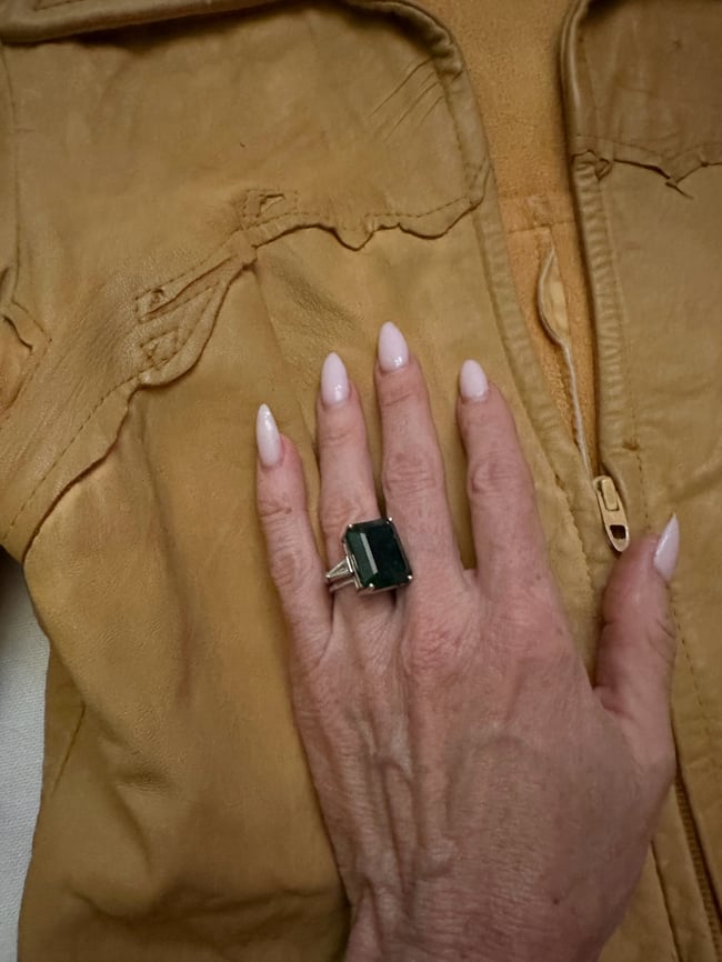 early 1970s leather rocker jacket Santa Fe 60s