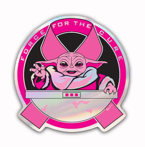 Image of Force For The Cure: Holographic Sticker 2 Pack