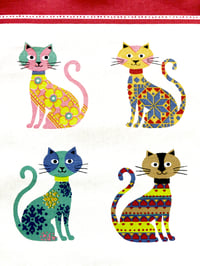 Image 2 of Retro Cats Tea Towel