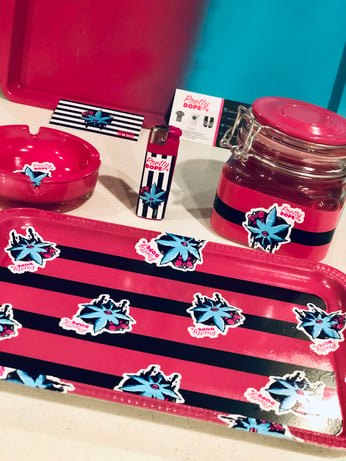 Red - Rolling Tray - Cute Rolling Tray